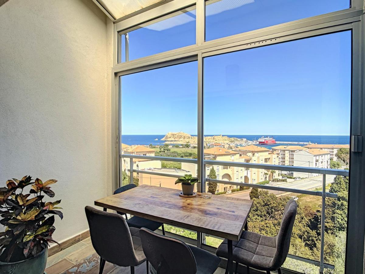 Tres Beau Duplex Vue Panoramique Mer, Proche Plage LʼÎle-Rousse Екстериор снимка